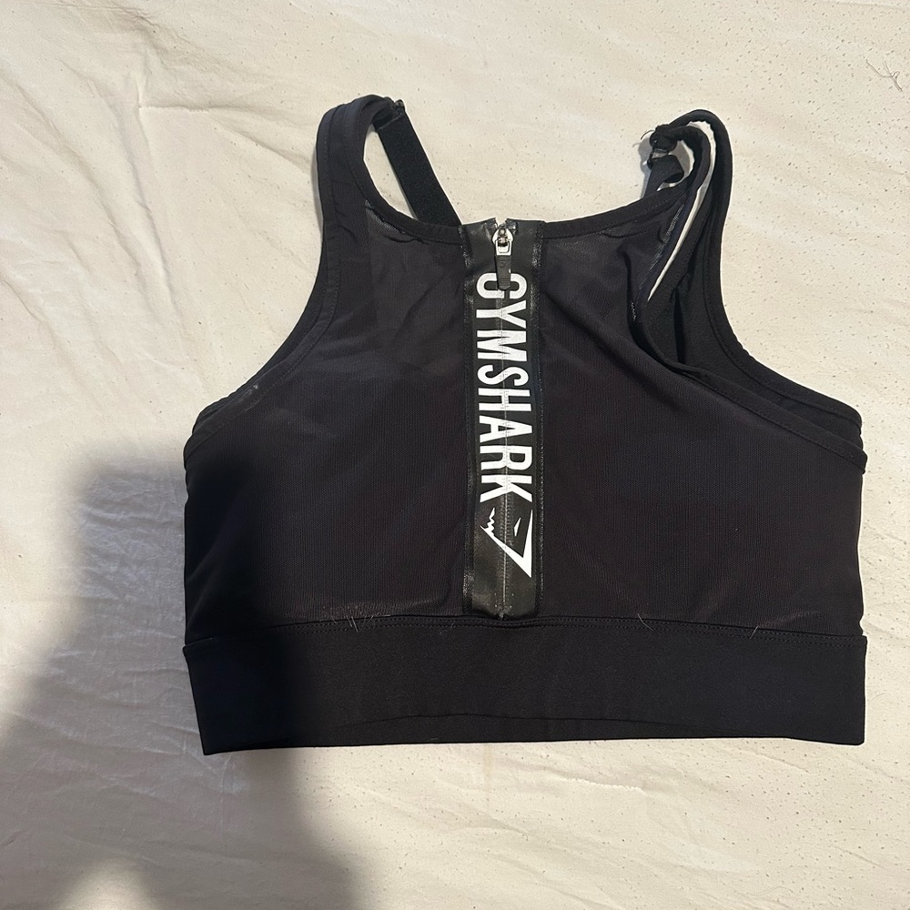 Gymshark zip up sports bra/top